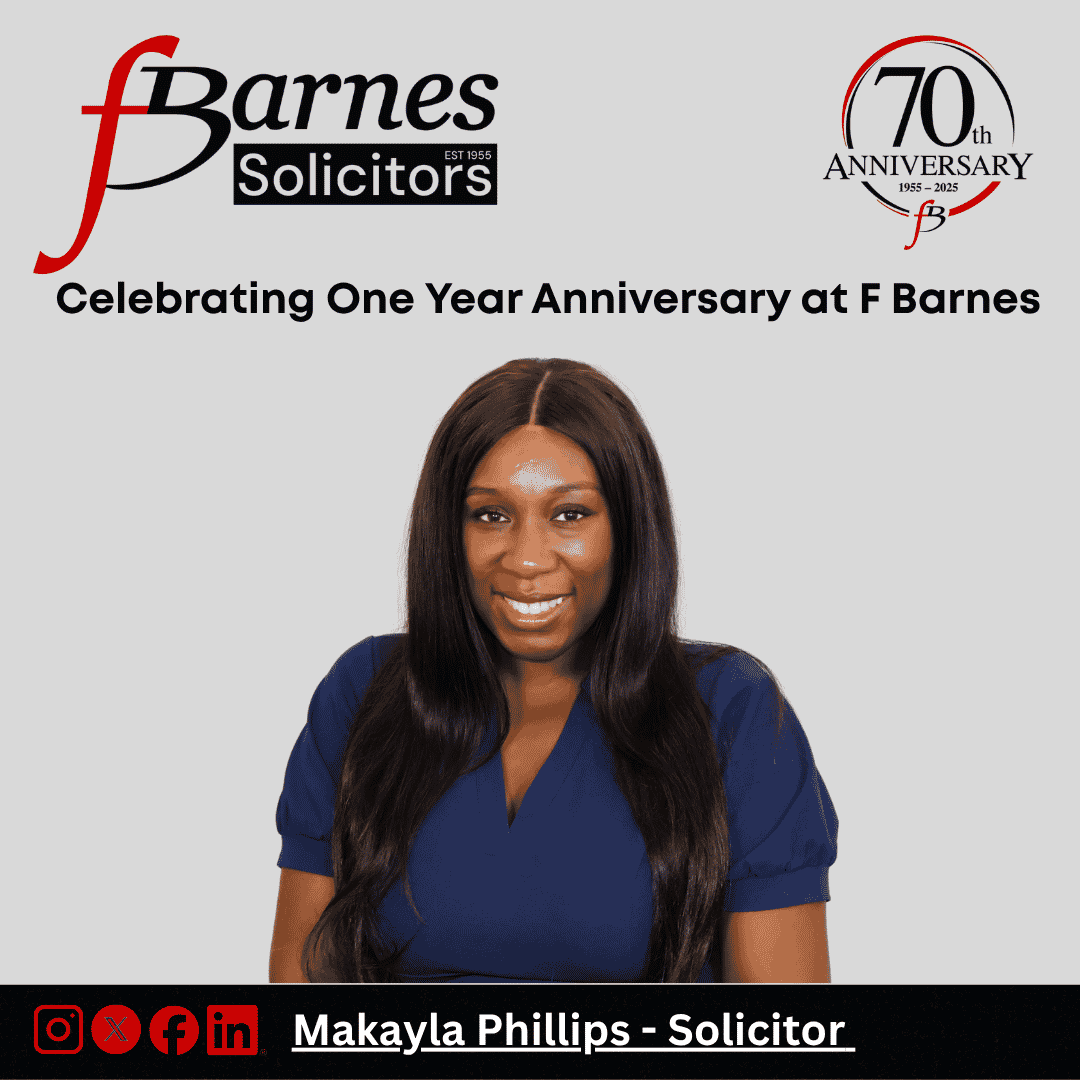 Makayla Phillips Celebrates One Year Work Anniversary at F Barnes